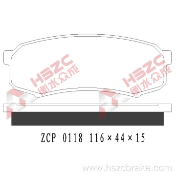 FMSI D606 car ceramic brake pad for Toyota